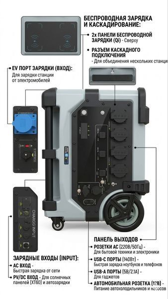 Зарядна станція PW-EP3600 TM Powerlux PW100478 фото