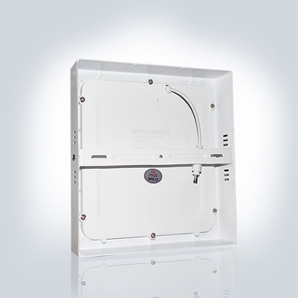 Светильник накладной светодиодный OPTONICALED 18W 4500K квадрат 224*224 мм накладной PW2255 фото