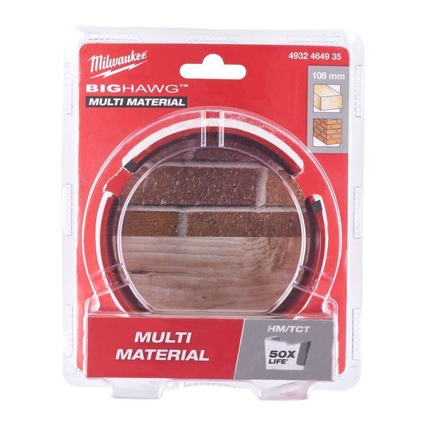 Коронка по мультиматериалам BIG HAWG&trade; TCT MILWAUKEE, &Oslash;108мм 4932464935 фото