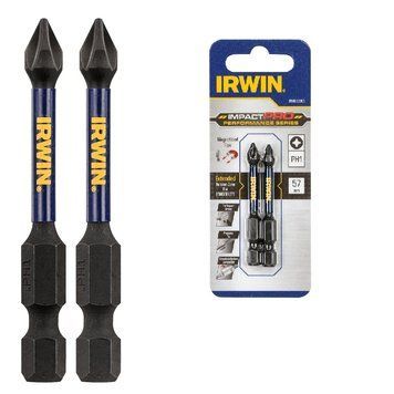 Бита IMPACT PRO 1/4"/57мм PH1 2шт, IRWIN IW6061305 фото