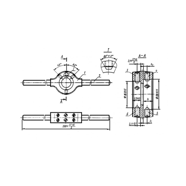 Плашкодержатель 3-10 (М3-М10) UA5159 фото