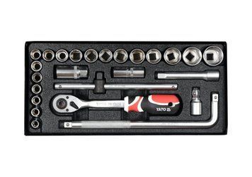 Набір головок торцевих YATO : квадрат 1/2", M10-32 з інструментами. 25 шт. [5]