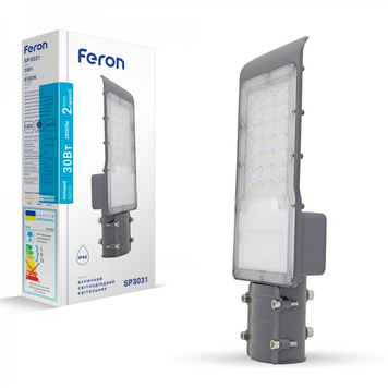 Светодиодный консольный светильник Feron SP3031 30Вт 6500K серый 3384 фото