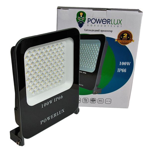 Прожектор светодиодный PWL 100W IP66-BK60 TM Powerlux PW37547 фото