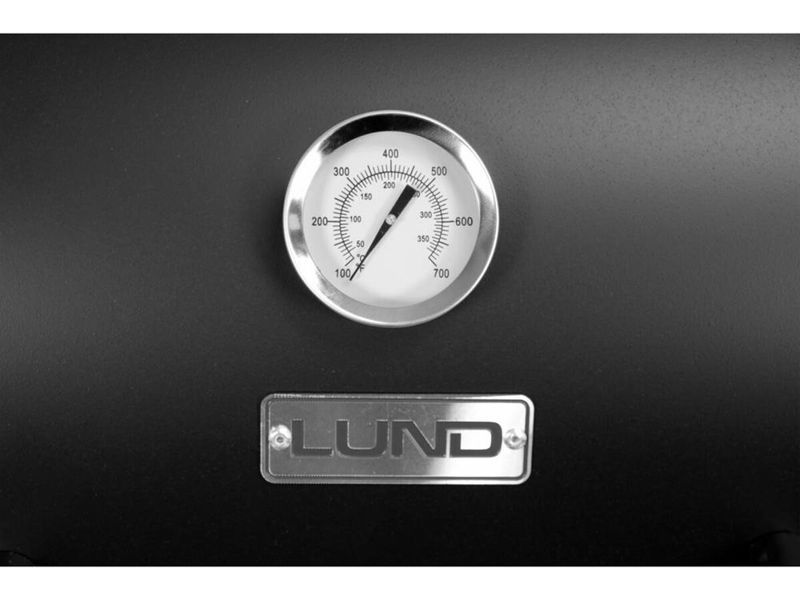 Гриль прямокутний вугільний LUND, 71х 34,5см, на 4 ніжках (з 2 колесами) з кришкою; 104х66х95/108 см