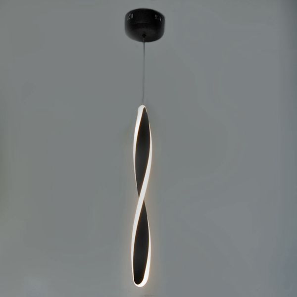 Люстра светодиодная PWL 12W 3000K IP20 ART-Spiral BK PW21812 фото