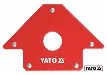 Струбцина магнітна для зварки YATO : 22.5 кг, 102 х 150 х 17 мм, &Oslash;= 28 мм [6/30]