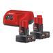 Энергокомплект MILWAUKEE M12 NRG-402 (ЗУ С12+ 2акк.Х4Ач B4) 4933459211 фото 1
