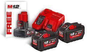 Энергокомплект MILWAUKEEM18 HNRG-122 (ЗУ M12-18FC+2акк.Х12А HВ12) + подарок аккумулятор M12 B6 4933464261 фото