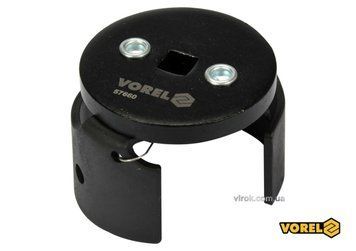 Ключ до оливного фільтру універсальний VOREL : 3/8", &Oslash;64-80 мм [6/36]