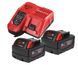 Энергокомплект MILWAUKEE M18 NRGCR-502 (ЗУ M12-18FC+2акк.Х5Ач B5-CR) 4932479831 фото 1