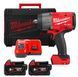 Гайковерт аккумуляторный бесщёточный MILWAUKEE 1/2" (2034 Нм) M18 FHIW2F12-502X, с кольцом 4933492783 фото 1
