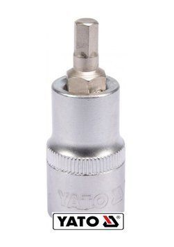 Головка торцева YATO квадрат 1/2 HEX M6, L= 55 мм [40/240]