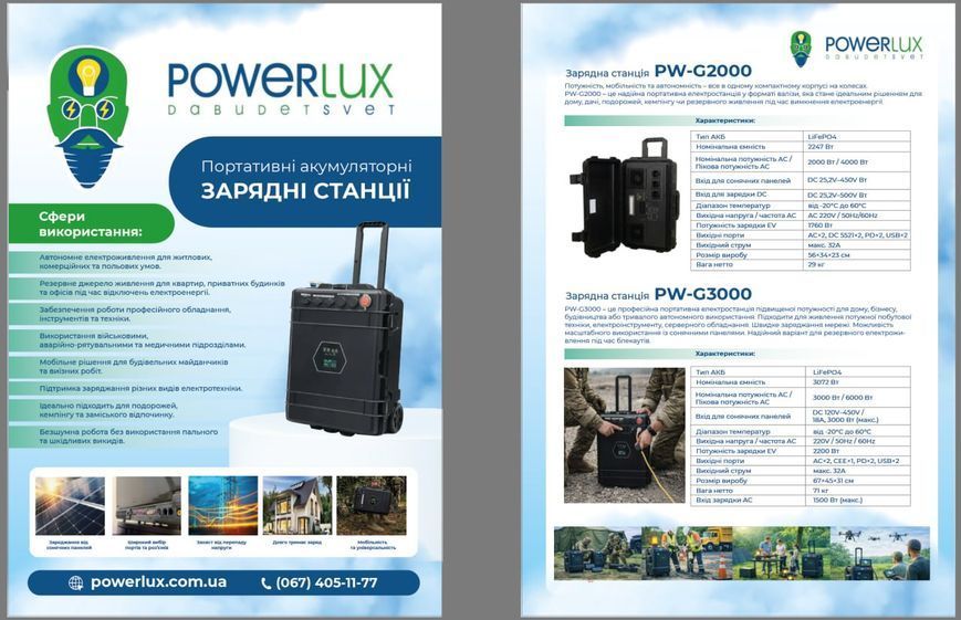 Зарядна станція PW-G3000 TM Powerlux  PW10021 фото