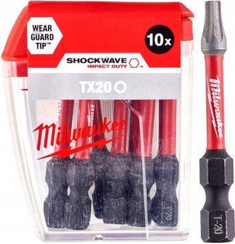 Бита SHOCKWAVE MILWAUKEE, TX20, 50мм, (10 шт) 4932430877 фото