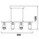 Люстра светодиодная PWL 4x5W 3000K IP20-51163 PW51163 фото 2