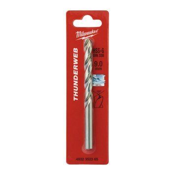 Сверло по металлу THUNDERWEB HSS-G MILWAUKEE, DIN338, &Oslash;9,0x125х81мм