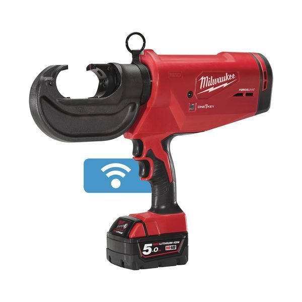 Обжимник гидравлический аккумуляторный для кабелей MILWAUKEE M18 HCCT109/42-522C (ЗУ+2акк.Х5Ач+кейс) 4933459273 фото