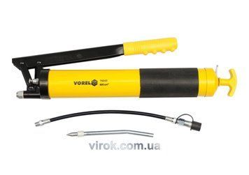 Шприц мастильний VOREL, V= 600 см&sup3;, 41-69 MPa. з гнучкою і жорсткою трубками [6/12]