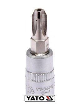 Головка торцева YATO квадрат 1/4 "Philips" PH3, L= 37 мм [150/600]
