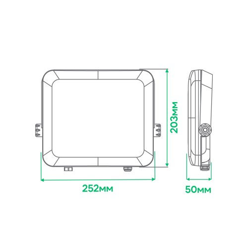Светодиодный прожектор Ardero LL-4100ARD PRO 100Вт 6500K черный 3782 фото