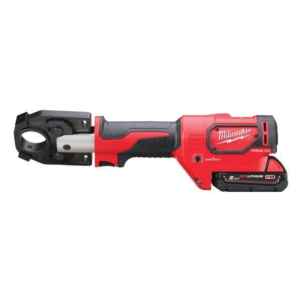 Обжимник гидравлический аккумуляторный для кабелей MILWAUKEE M18&trade; HCCT-201C ONE-KEY (ЗУ+1Х2Ач+кейс) 4933451194 фото