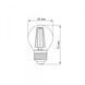 LED лампа TITANUM Filament G45 4W E27 4100K TLFG4504274 фото 3