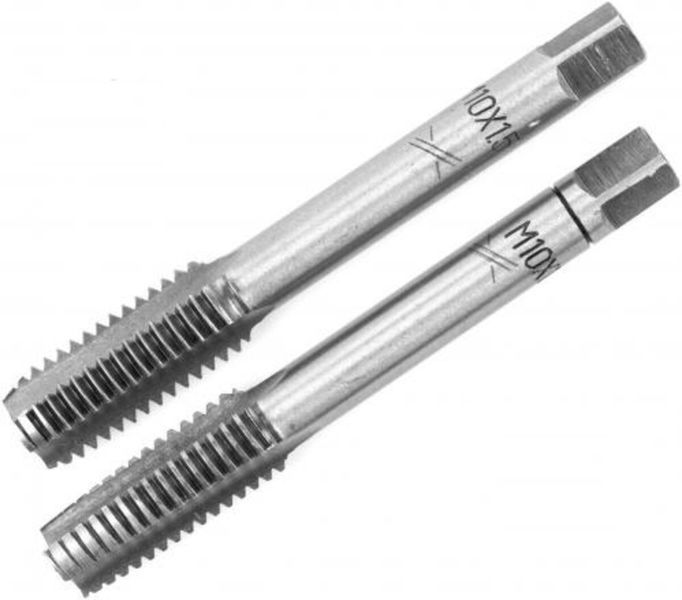 Мітчик VIROK М10 х 1,5; 2 шт.(№1+№2) сталь 9ХС. DIN 2181. ГОСТ 3266-81.