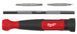 Отвертка со сменными вставками 4 в 1 (PH00 и SL 0,23x1,5 / PH0 и SL 0,5x3,0) MILWAUKEE 4932480584 фото 1