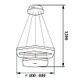 Люстра светодиодная PWL 50W 4500K IP20-977 PW0977 фото 4