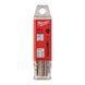 Сверло по металлу HSS-G MILWAUKEE DIN1897, &Oslash;3,7х52х20мм, короткое, (10шт)