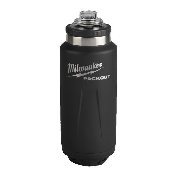 Термобутылка 1065 мл черная PACKOUT MILWAUKEE 4932493468 фото