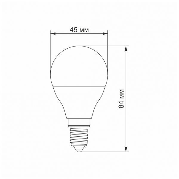 LED лампа TITANUM G45 6W E14 4100K TLG4506144 фото